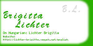 brigitta lichter business card